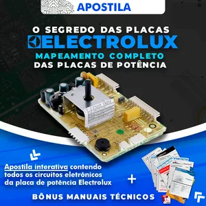 Imagem de capa para o Ebook APOSTILA SEGREDO DAS PLACAS ELECTROLUX