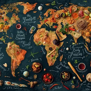 Imagen de portada para Ebook Sabores del Mundo: Arte, Ciencia y Pasión en la Gastronomía