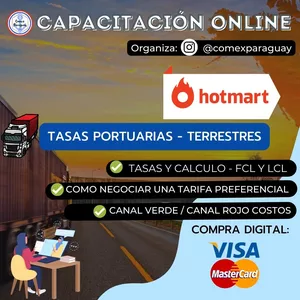 Imagen de portada para Curso online CALCULO Y NEGOCIACION DE TASAS PORTUARIAS TERRESTRES 