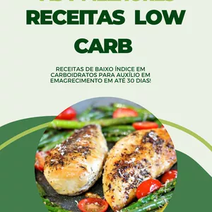 Imagem de capa para o Ebook Receitas Low Carb: Sabores Saudáveis para um Estilo de Vida Ativo