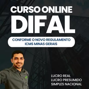 Imagem de capa para o Curso online NOVO REGULAMENTO ICMS MG - DIFAL