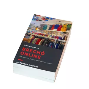 Imagem de capa para o Ebook Como criar um brechó online 