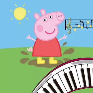 Imagem de capa para o Ebook Partitura  “Peppa Pig” para Piano 