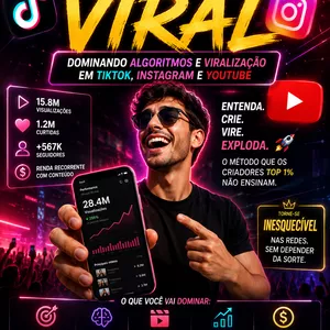 Engenharia do Viral: Dominando Algoritmos e Viralização em TikTok, Instagram e YouTube