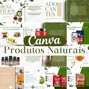 Imagem de capa para o Curso online CANVA PRODUTOS NATURAIS