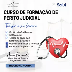 Imagem de Curso Formação de Perito Judicial - Profissionais da Saúde criado por Anna Fernandes  na hotmart