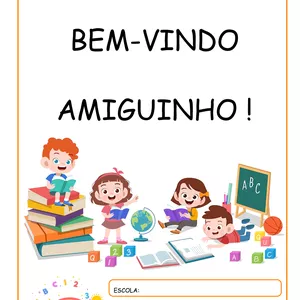 Imagem de capa para o Ebook ATIVIDADES INFANTIL 1° DIA DE AULA