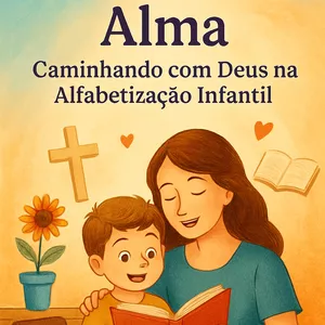 Imagem de capa para o Ebook Como Ensinar Seu Fi- lho a Ler: Um Guia pra “Pais” "Leitura com Alma: Caminhando com Deus na Alfabetização Infantil"
