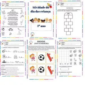 Imagem de capa para o Ebook Atividade dia das crianças - 1 ano