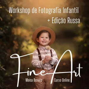 Curso Workshop Online de Fotografia Infantil Fine Art 