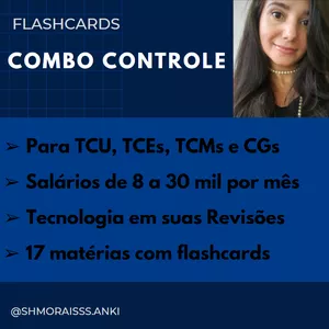 Imagem de capa para o Curso online Flashcards Combo Controle (atualização por 1 ano)