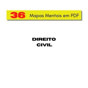 Imagem principal do produto 36 Mapas Mentais OAB - Direito Civil