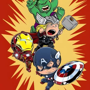 Imagem de capa para o Ebook mini vingadores kids