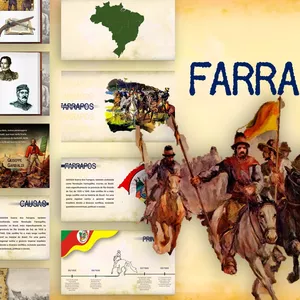 Imagem de capa para o Curso online Guerra dos Farrapos - Template de PowerPoint