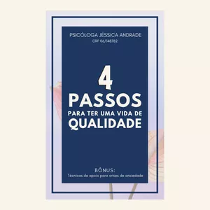 Imagem de capa para o Ebook 4 passos para uma vida de qualidade + Bônus 