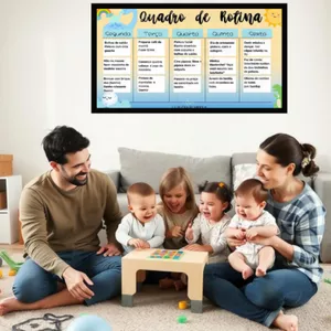 Imagem de capa para o Curso online Quadro de Rotina - Férias. Crie um Quadro de Rotina Divertido e Personalizado para as Férias dos Seus Filhos! 