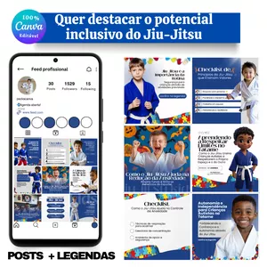 Imagem de capa para o Curso online PACK POSTS JIU-JITSU (AUTISMO)