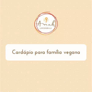 Imagem de capa para o Ebook Cardápio saudável para família vegana