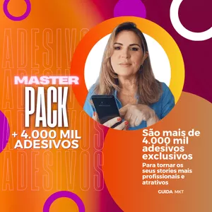 Imagem de capa para o Curso online MASTER PACK - ADESIVOS PARA STORIES