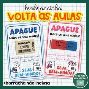 Imagem de capa para o Ebook LEMBRANCINHA VOLTA ÀS AULAS
