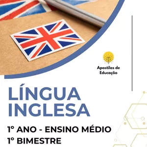 Imagem de capa para o Ebook Língua Inglesa 1º Ano 1º Bimestre (Ensino Médio) - Apostila com Planos de Aula