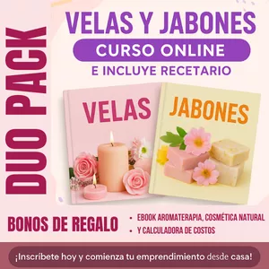 Imagen de portada para Curso online Velas y Jabones Artesanales: Empieza Tu Negocio Desde Casa Hoy
