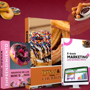 Imagen de portada para Ebook Donas y mini donas Combo Dulce Emprendedor: Guías para Triunfar 