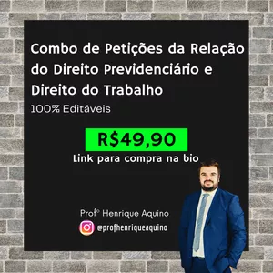 Imagem de capa para o Curso online Combo de Petições da Relação do Direito Previdenciário e Direito do Trabalho