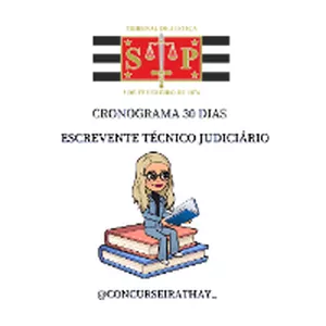 Imagem do curso CRONOGRAMA ESCREVENTE TJSP 30 DIAS