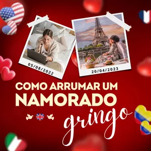 Imagem de capa para o Ebook Como Arrumar um Namorado Gringo pela Internet  - MNG
