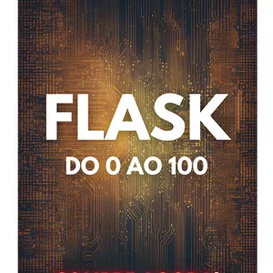 Imagem de capa para o Ebook APRENDA A CRIAR SITES COM PYTHON: FLASK - DO 0 AO 100