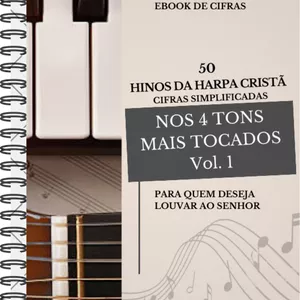 Imagem do curso 𝑯𝒂𝒓𝒑𝒂 Cristã: 50 Hinos em Cifras Simplificadas nos 4 Tons mais tocados