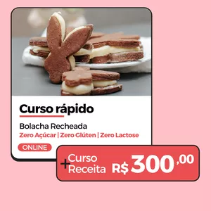 Imagem de capa para o Curso online Video aula + receita: Bolacha Recheada