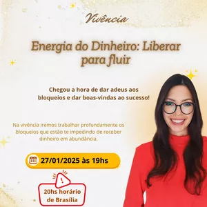 Imagem de capa para o Curso online Vivência Energia do Dinheiro: Liberar para Fluir