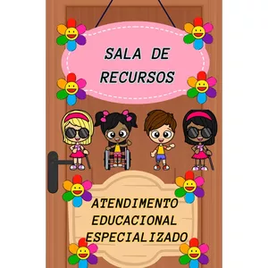 Imagem de capa para o Ebook PAINEL DE PORTA SALA DO AEE
