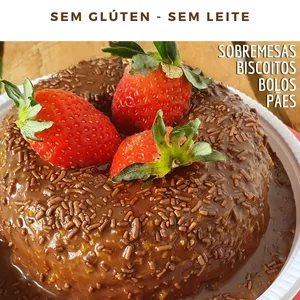 Imagem de capa para o Ebook Cozinha Inclusiva. Receitas sem glúten e sem leite