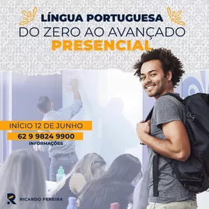 Imagem de capa para o Evento presencial LÍNGUA PORTUGUESA  CURSO COMPLETO – PRESENCIAL