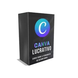Imagem de capa para o Curso online Canva Completo