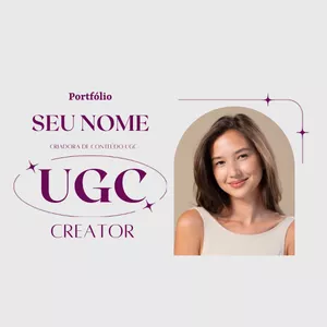 Imagem de capa para o Ebook Portifólio UGC CREATOR