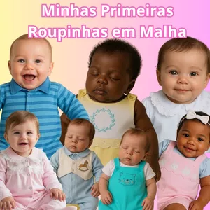Imagem de capa para o Curso online Minhas Primeiras Roupinhas em Malha RN ao GG 