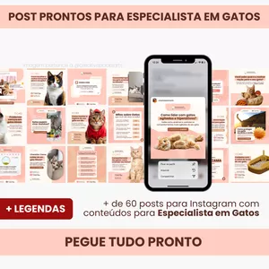 Imagem do curso PACK PARA ESPECIALISTA EM GATOS 2.0