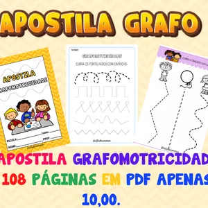 Imagem de capa para o Ebook Apostila grafomotricidade 