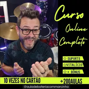 Imagem do curso Curso de bateria online do Marcinho