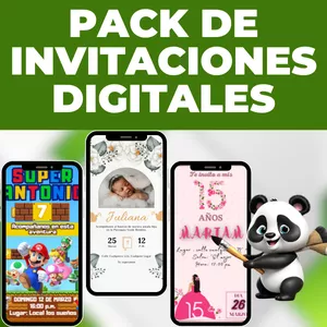 Imagen de portada para Curso online PACK DE INVITACIONES DIGITALES