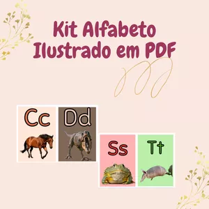 Imagem de capa para o Curso online Alfabeto Ilustrado - Animais