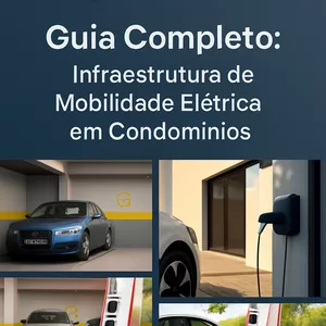 Imagem de capa para o Ebook Guia Completo: Instalação de Carregadores para Veículos Elétricos em Condomínios