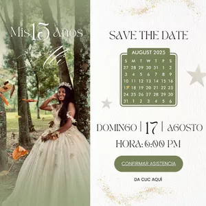 Imagen de portada para Ebook Plantilla de invitacion de quinceañera: Diseños elegantesy personalizable