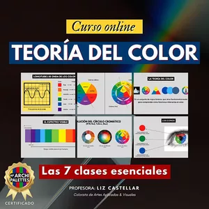 Imagen de portada para Curso online TEORÍA DEL COLOR: Las 7 clases esenciales