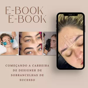 Imagem de capa para o Ebook E-book da Designer de sobrancelhas de sucesso 