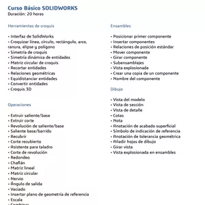 Imagen de portada para Curso online Curso de Solidworks Basico